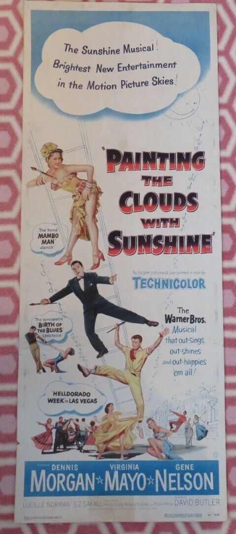 PAINTING THE CLOUDS WITH SUNSHINE US INSERT (14"x 36") POSTER DENNIS MORGAN 51