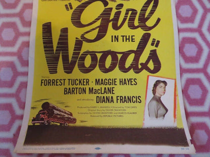 GIRL IN THE WOODS US INSERT (14"x 36") POSTER FORREST TUCKER MAGGIE HAYES 1958