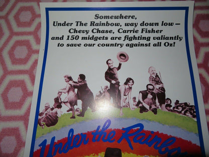 UNDER THE RAINBOW  US INSERT (14"x 36") POSTER CHEVY CHASE CARRIE FISHER 1981