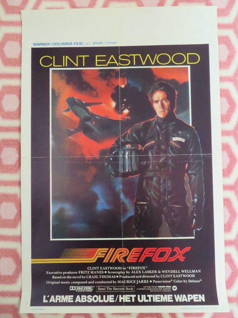 FIREFOX BELGUIM (22"x 14") POSTER CLINT EASTWOOD CRAIG THOMAS 1982