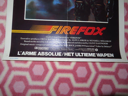 FIREFOX BELGUIM (22"x 14") POSTER CLINT EASTWOOD CRAIG THOMAS 1982