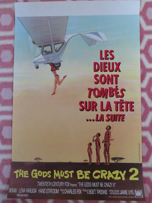 THE GODS MUST BE CRAZY 2 BELGIUM (13"x 19.5") POSTER N!XAU LENA FARUGIA 1980