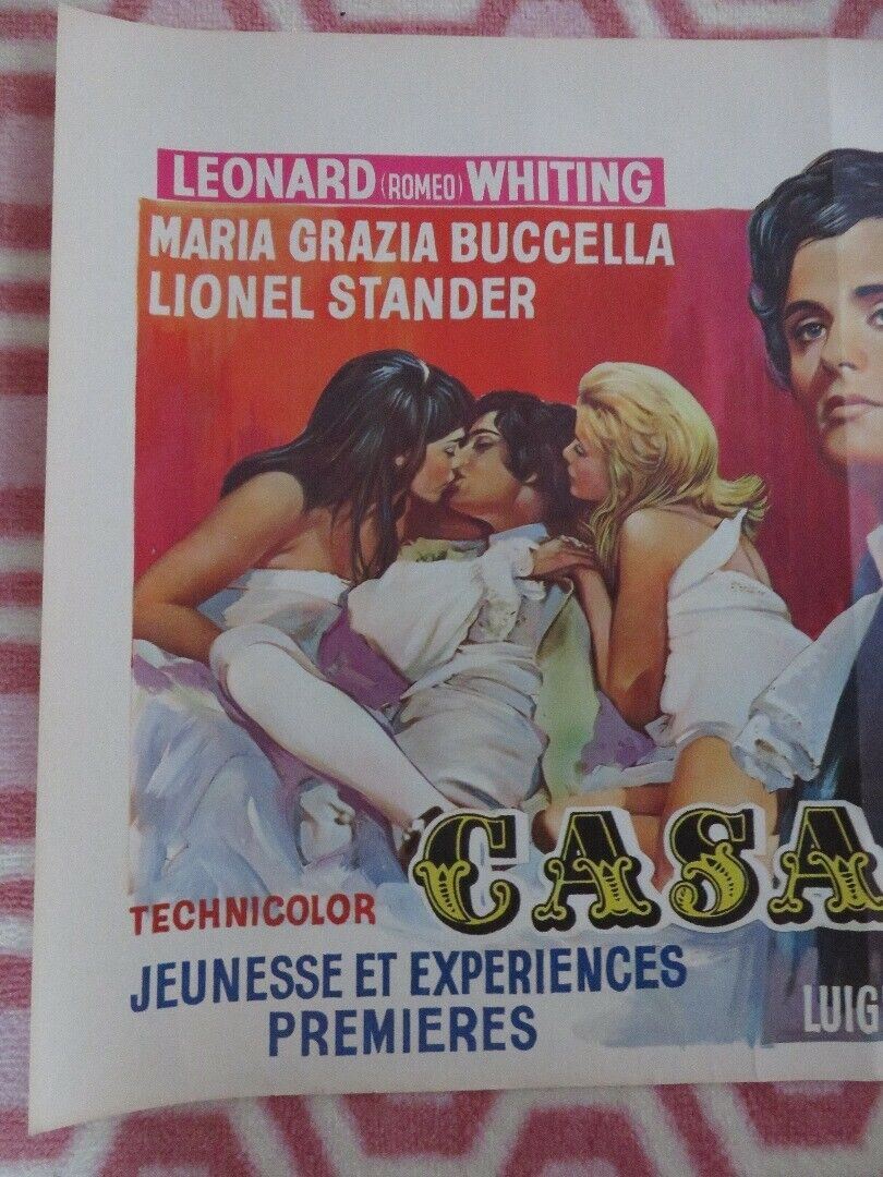 CASANOVA BELGIUM (22"x 14") POSTER ITALIAN FILM LEONARD WHITING TINA AUMONT 1969