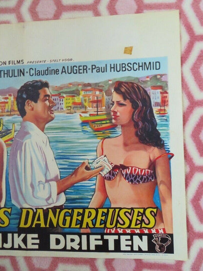 PASSIONS DANGEREUSES / GAMES OF DESIRE BELGIUM (19"x 15") POSTER I.THULIN 1964