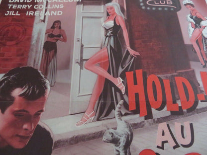 HOLD-UP AU IN GIPSY CLUB / JUNGLE STREET GIRLS BELGIUM (21"x 14") POSTER 1960