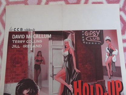 HOLD-UP AU IN GIPSY CLUB / JUNGLE STREET GIRLS BELGIUM (21"x 14") POSTER 1960