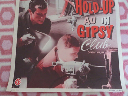 HOLD-UP AU IN GIPSY CLUB / JUNGLE STREET GIRLS BELGIUM (21"x 14") POSTER 1960