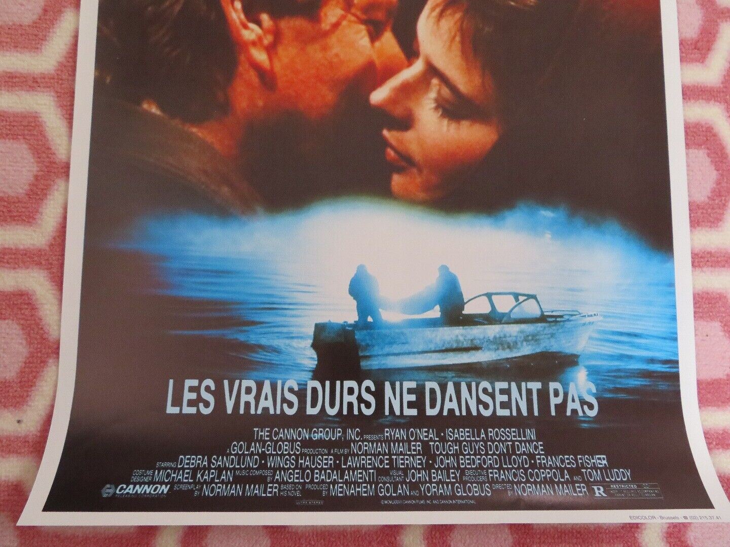 TOUGH GUYS DON'T DANCE BELGIUM (20"x 13.5") POSTER RYAN O'NEAL ISABELLA ROSSELL