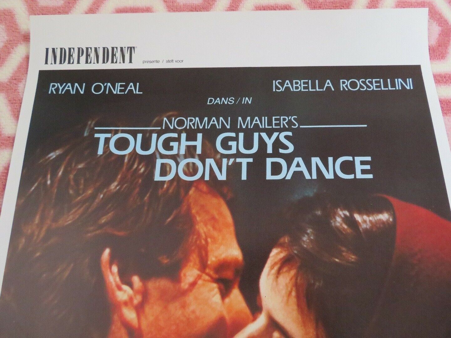 TOUGH GUYS DON'T DANCE BELGIUM (20"x 13.5") POSTER RYAN O'NEAL ISABELLA ROSSELL