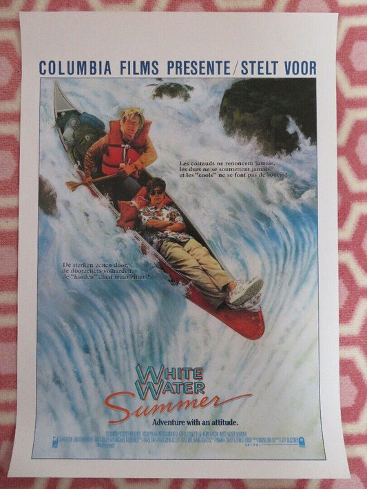 WHITE WATER SUMMER BELGIUM (19.5"x 13") POSTER KEVIN BACON SEAN ASTIN 1987