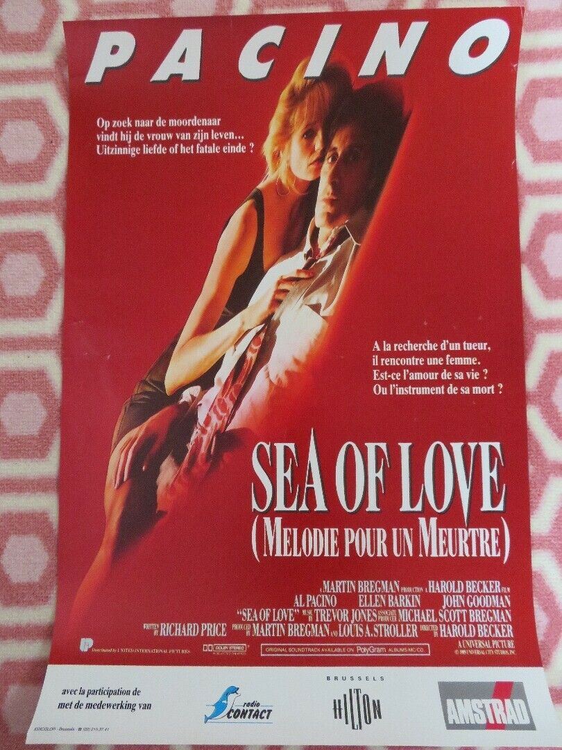 SEA OF LOVE / MELODIE POUR UN MEURTRE BELGIUM (19.5"x 13") POSTER AL PACINO 1989