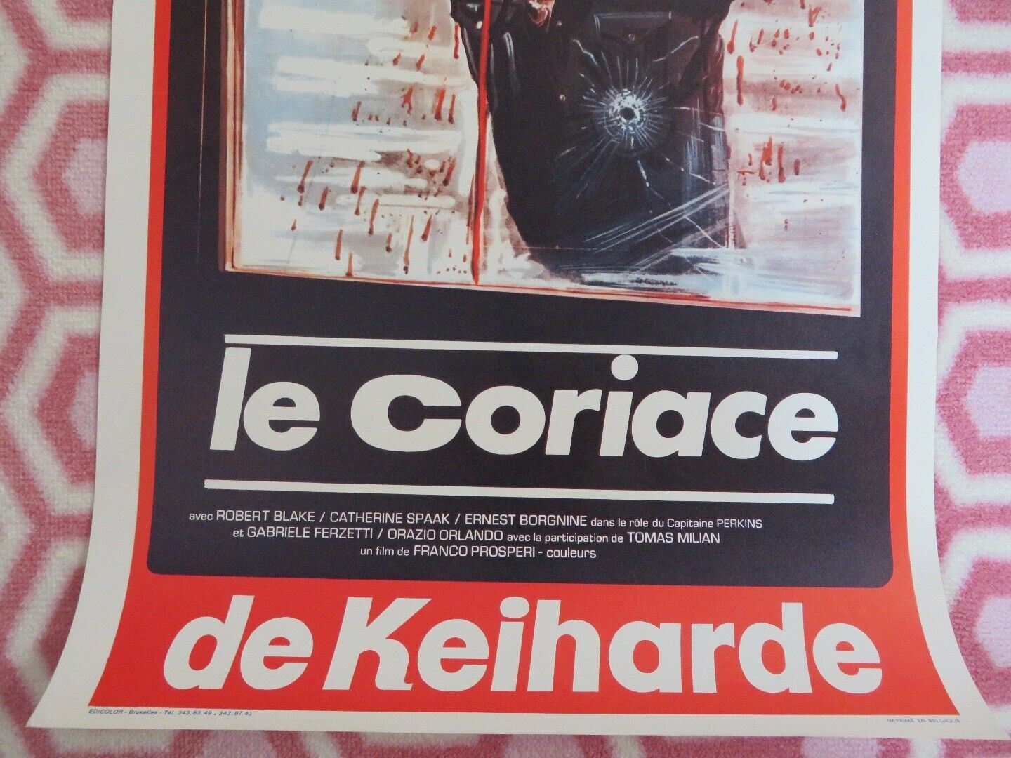 LE CORIACE / THE BOXER BELGIUM (21.5"x 14") POSTER R. BLAKE CATHERINE SPAAK 1972