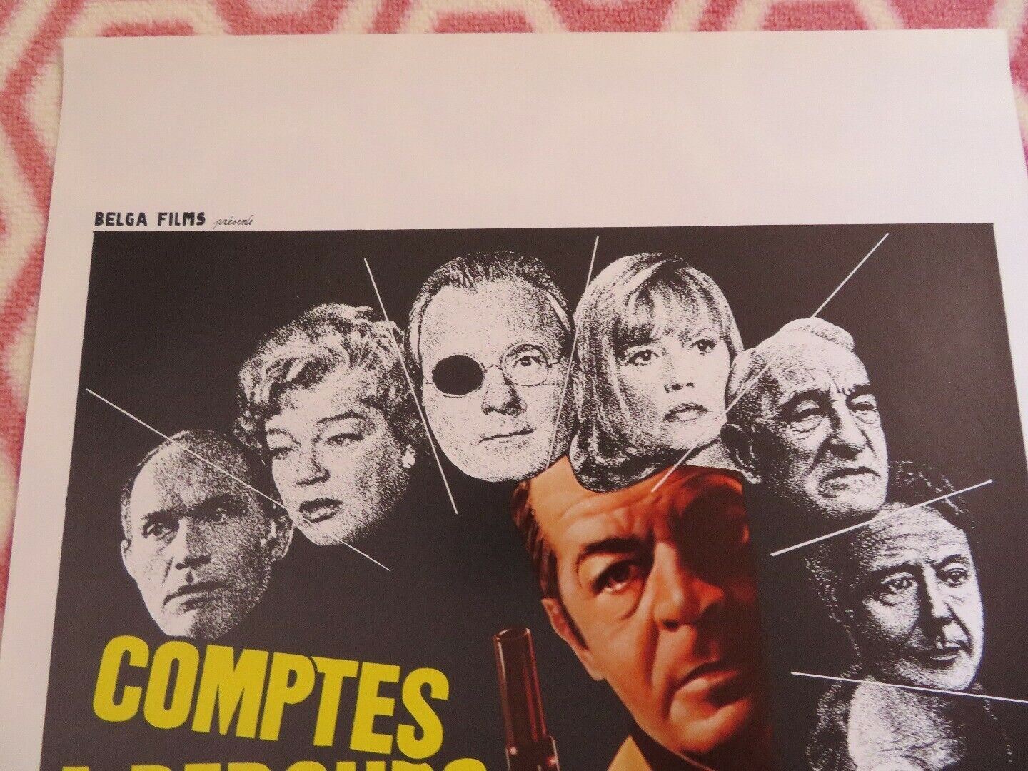 COMPTES A REBOURS / COUNTDOWN BELGIUM (21.5"x 14") POSTER MICHEL BOUQUET 1971