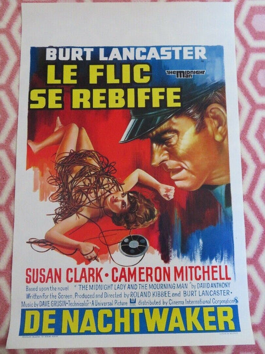 THE MIDNIGHT MAN / LE FLIC SE REBIFFE BELGIUM (21.5"x 14.5") POSTER B.LANCASTER