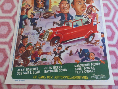 LE GANG DES TRACTIONS ARRIERE BELGIUM (21.5"x 13.5") POSTER JEAN PAREDES 1950