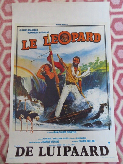 LE LEOPARD BELGIUM (21"x 13.5") POSTER CLAUDE BRASSEUR DOMINIQUE LAVANANT 1984