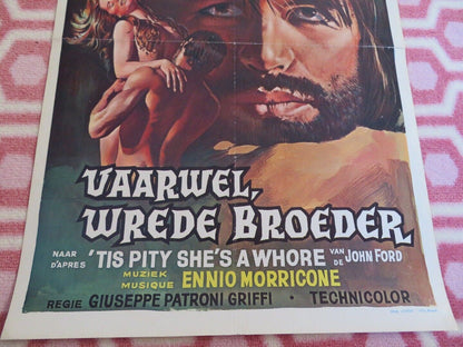 TIS PITY SHE'S A WHORE  BELGIUM (21"x 14") POSTER CHARLOTTE RAMPLING 1971