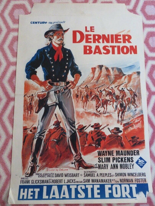 LE DERNIER BASTION BELGIUM (21.5"x 14") POSTER WAYNE MAUNDER SLIM PICKENS 1968