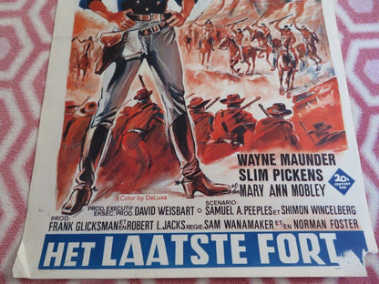 LE DERNIER BASTION BELGIUM (21.5"x 14") POSTER WAYNE MAUNDER SLIM PICKENS 1968