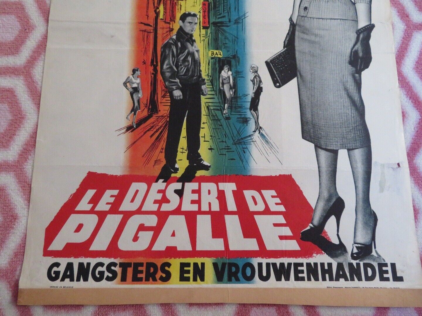 LE DESERT DE PIGALLE / A PRIEST IN PIGALLE BELGIUM (20"x 14.5") POSTER 1958