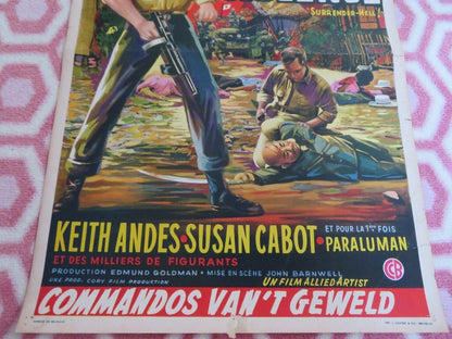 SURRENDER HELL! BELGIUM (21"x 14") POSTER KEITH ANDRE SUSAN CABOT 1959