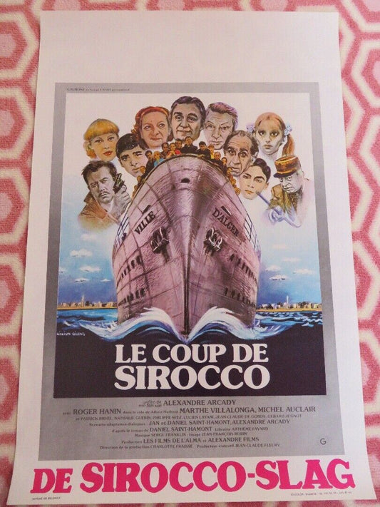 LE COUP DE SIROCCO  BELGIUM (21.5"x 14.5") POSTER ROGER HANIN MARTHE VILLALONGA