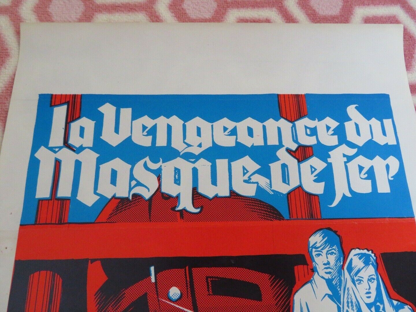 LA VENGEANCE DU MASQUE DE FER BELGIUM (21"x 14") POSTER MICHEL LEMOINE 1961