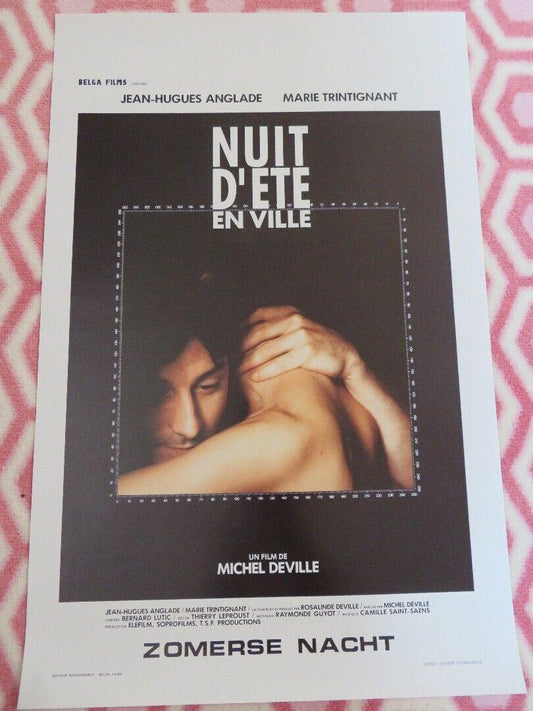 NUIT D'ETE EN VILLE / Summer Night in Town BELGIUM (21.5"x14") POSTER  1990