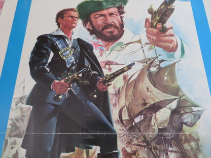 THE BLACK CORSAIR ITALIAN (28"x13") POSTER TERENCE HILL GEORGE MARTIN 1976