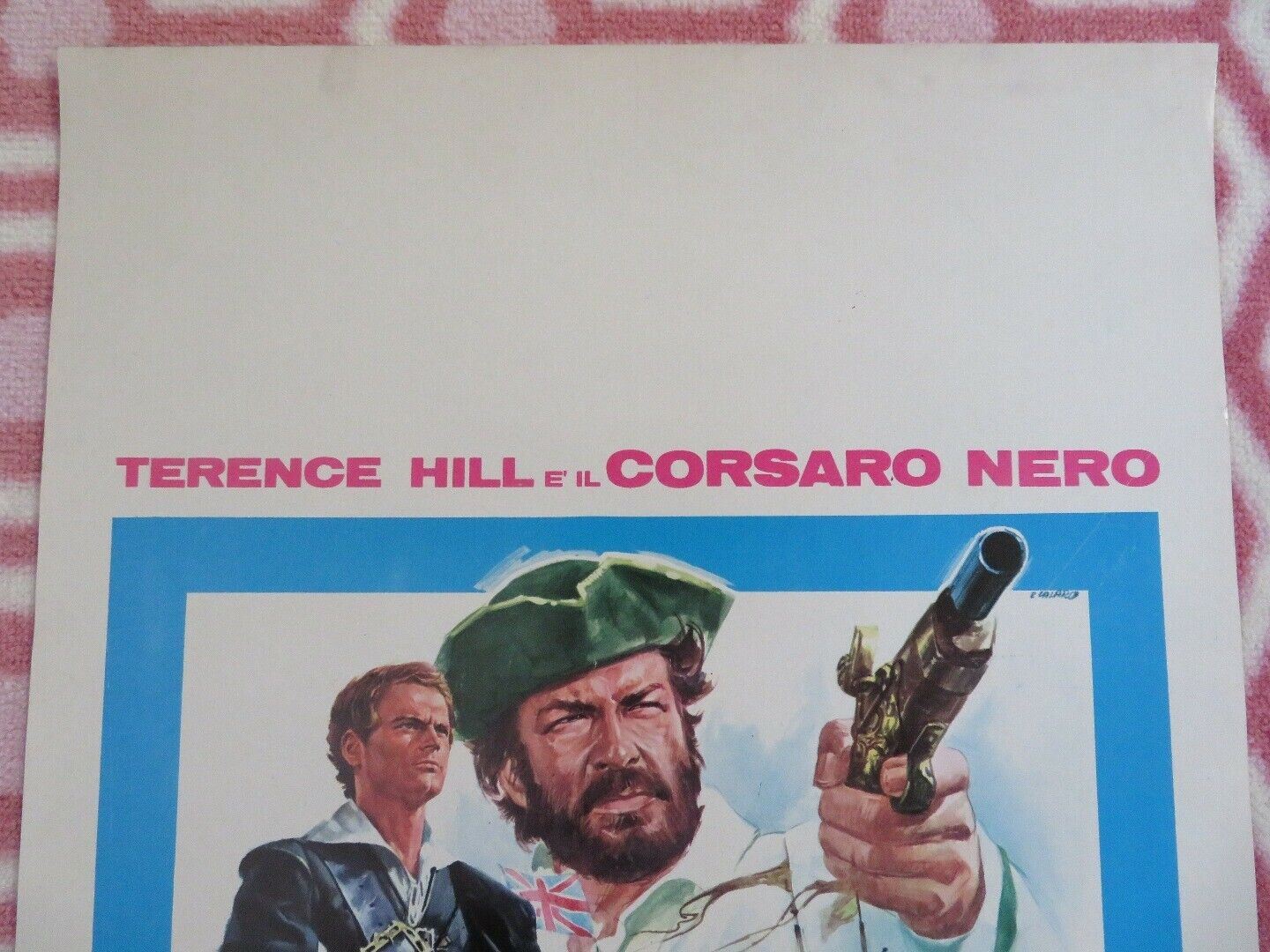 THE BLACK CORSAIR ITALIAN (28"x13") POSTER TERENCE HILL GEORGE MARTIN 1976