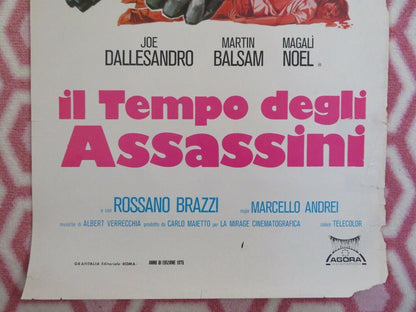 SEASON FOR ASSASINS ITALIAN (28"x13") POSTER JOE DALLESANDRO MARTIN BALSAM 1975