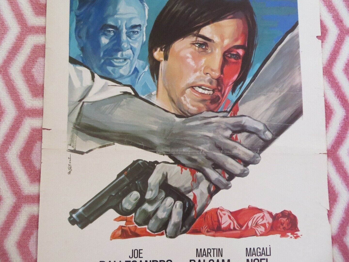 SEASON FOR ASSASINS ITALIAN (28"x13") POSTER JOE DALLESANDRO MARTIN BALSAM 1975