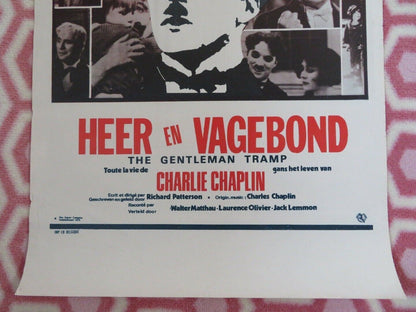 THE GENTLEMAN TRAMP BELGIUM (22"x14.5") POSTER CHARLIE CHAPLIN 1976