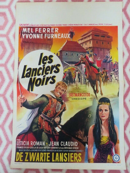 Charge of the Black Lancers BELGIUM (21"x14") POSTER MEL FERRER 1962