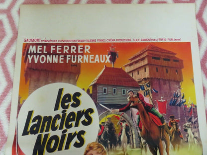 Charge of the Black Lancers BELGIUM (21"x14") POSTER MEL FERRER 1962