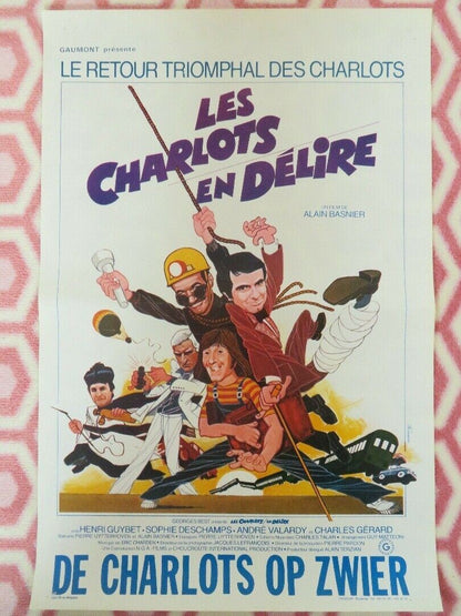 LES CHARLOTS EN DELIRE BELGIUM (21.5"x14.5") POSTER HENRI GUYBET 1979