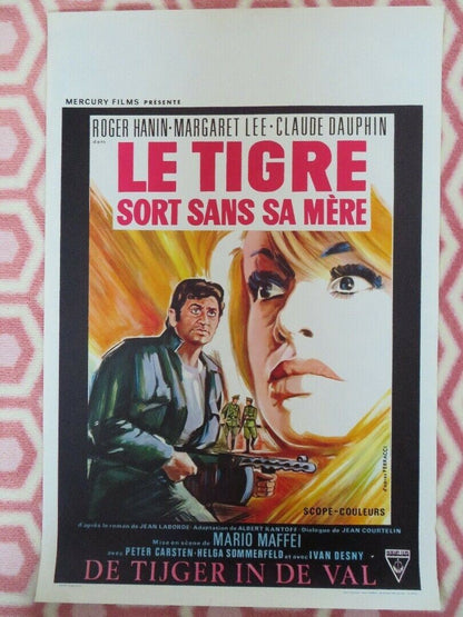 LE TIGRE SORT SANS SA MERE / SPY PIT BELGIUM (22"x14.5") POSTER ROGER HANIN 1967