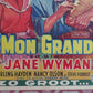 SO BIG / MON GRAND BELGIUM (21.5"x 14") POSTER JANE WYMAN STERLING HAYDEN 1953
