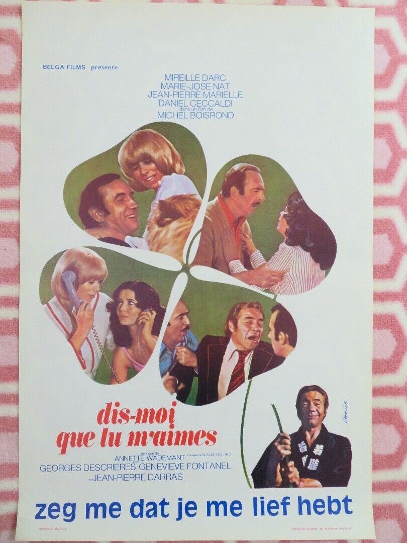 TELL ME YOU LOVE ME/ DIS-MOI QUE LU M'AINES BELGIUM (21.5"x 14.5") POSTER 1974