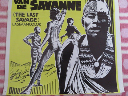 THE LAST SAVAGE/ DE LAATSTE WILDEN VAN DE SAVANNE BELGIUM (20"x 14") POSTER 1978