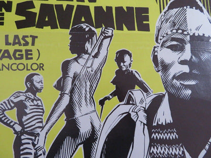 THE LAST SAVAGE/ DE LAATSTE WILDEN VAN DE SAVANNE BELGIUM (20"x 14") POSTER 1978