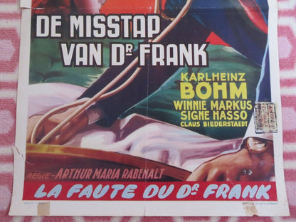 DE MISSTAP VAN DR FRANK/ SON OF ST.MORITZ BELGIUM (21.5"x 14") POSTER 1954