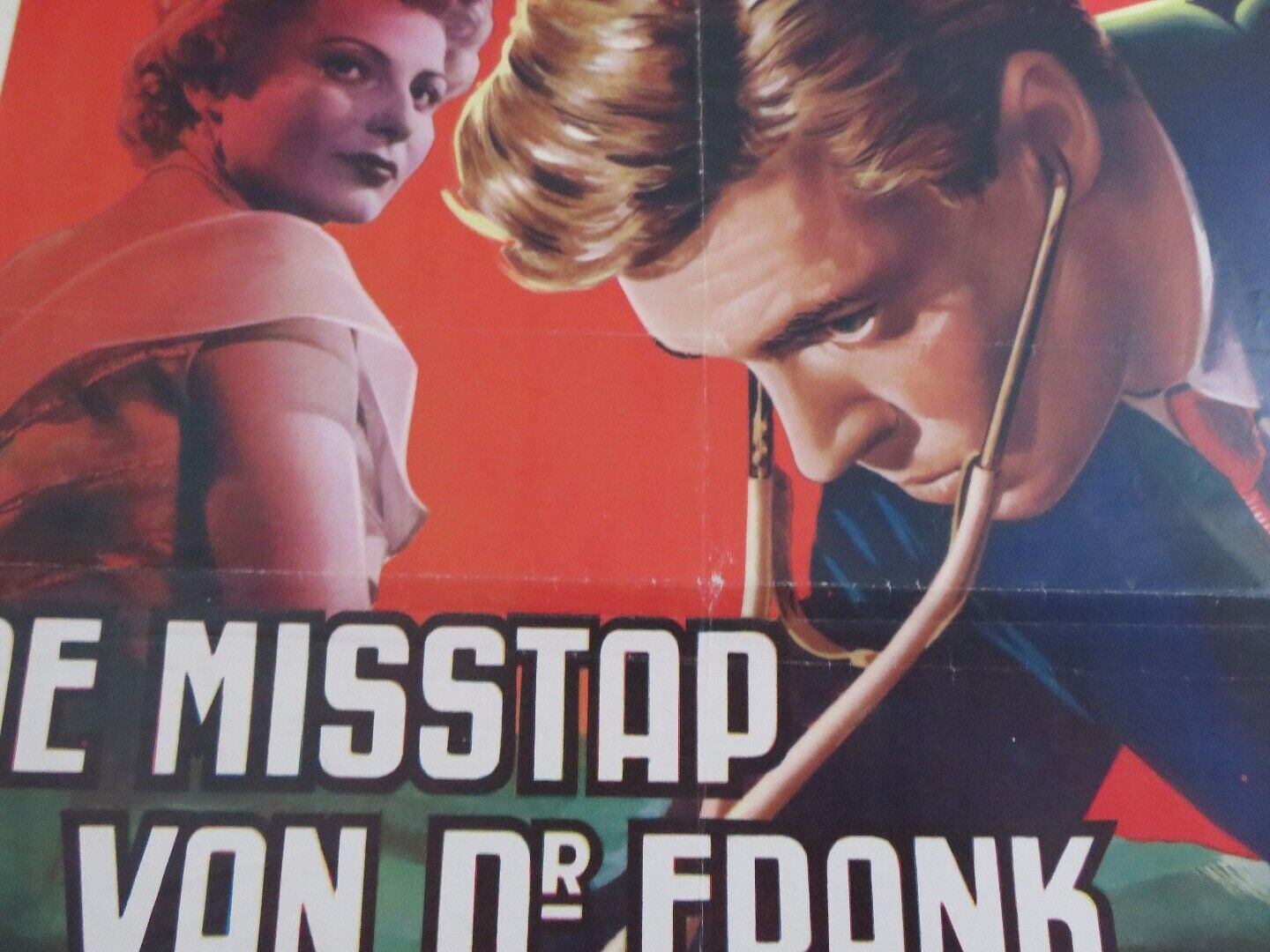 DE MISSTAP VAN DR FRANK/ SON OF ST.MORITZ BELGIUM (21.5"x 14") POSTER 1954