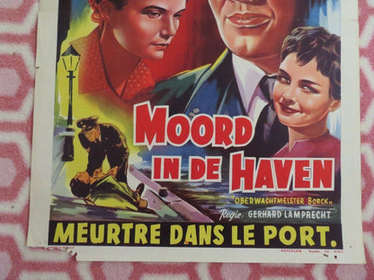 OBERWACHMEISTER BORCK/ MOORD IN DE HAVEN BELGIUM (21.5"x 14.5") POSTER 1955