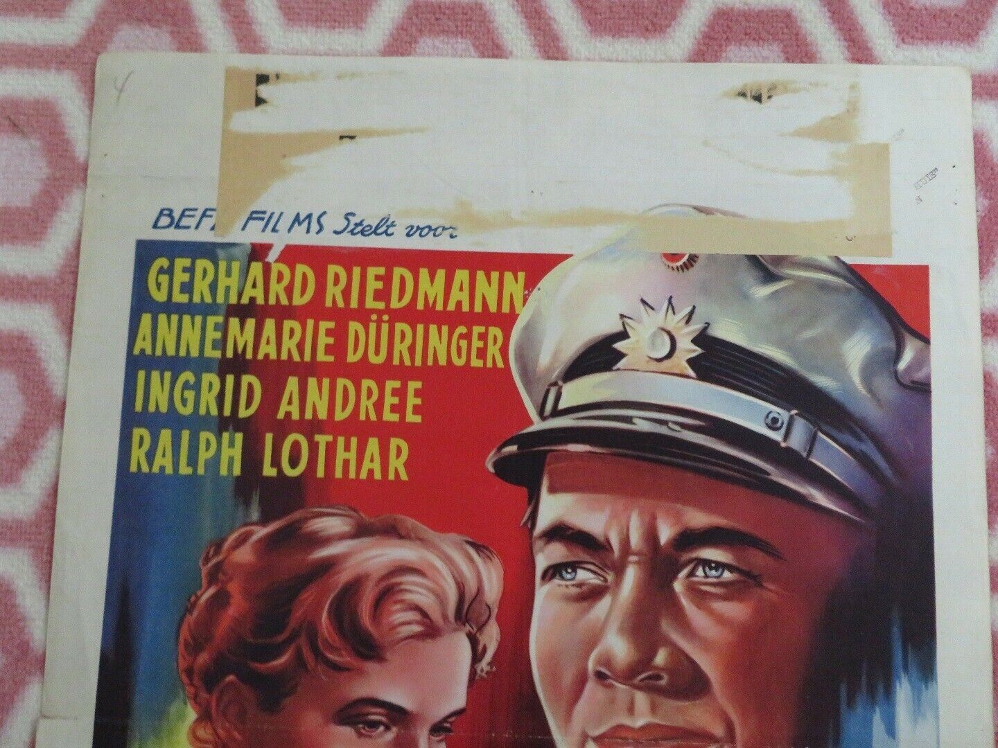 OBERWACHMEISTER BORCK/ MOORD IN DE HAVEN BELGIUM (21.5"x 14.5") POSTER 1955