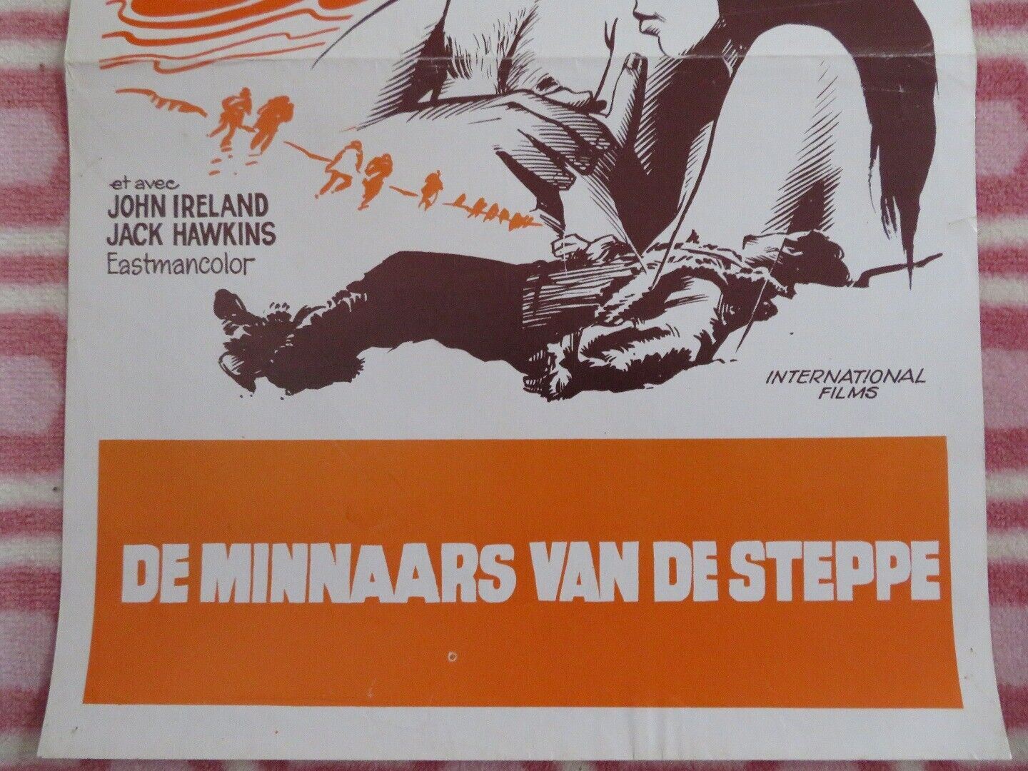 LES AMANTS DE LA STEPPE/ ESCAPE TO THE SUN BELGIUM (21"x 14") POSTER 1972