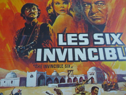 THE INVINCIBLE SIX / LES SIX INVINCIBLES  BELGIUM (21"x 14") POSTER 1970