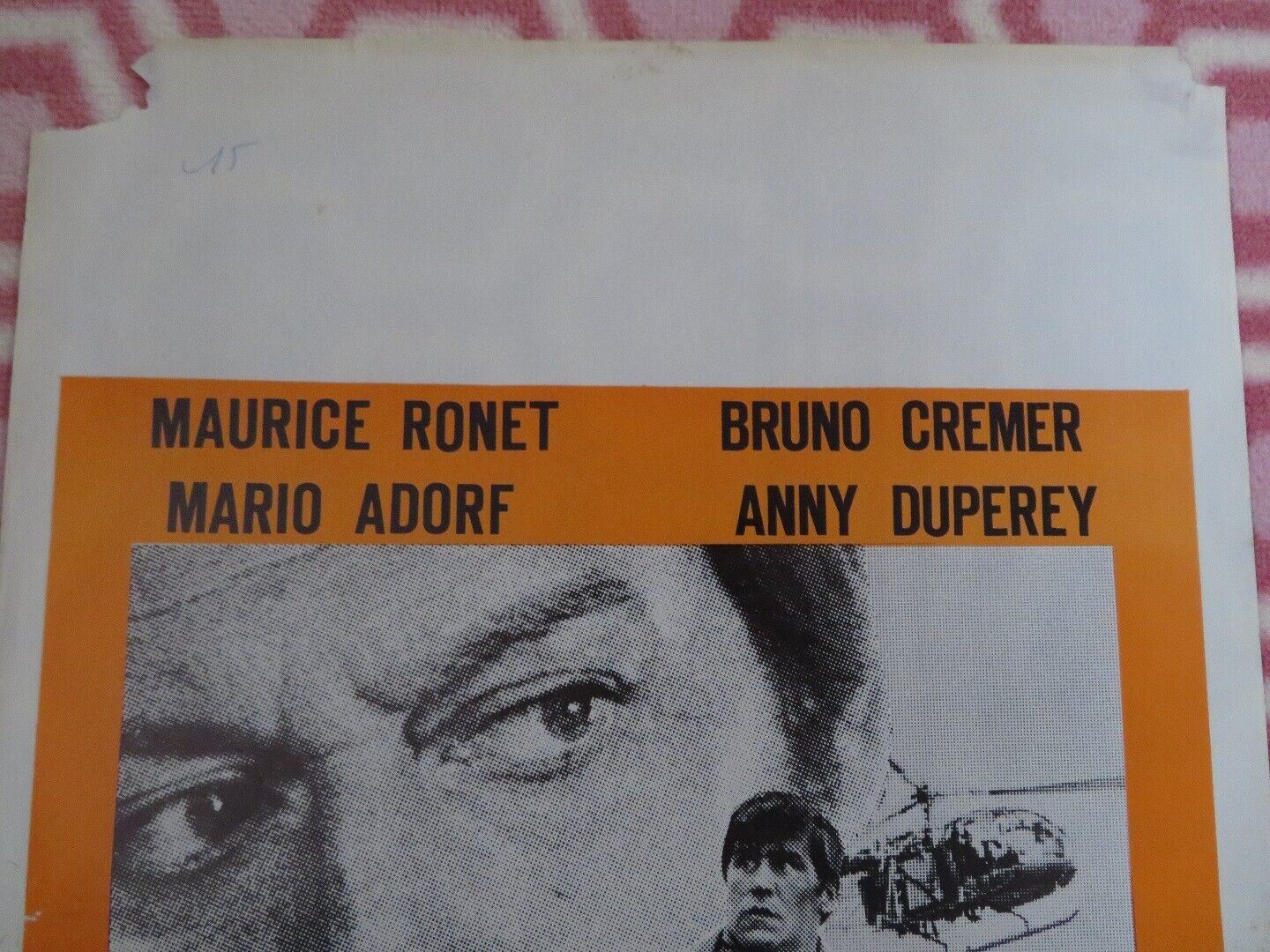 WITHOUT WARNING / SANS SOMMATION BELGIUM (21.5"x 14.5") POSTER MAURICE RONT 1973