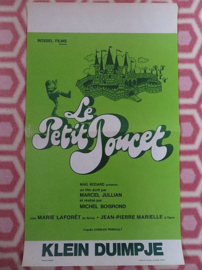 LE PETIT POUCET/ TOM THUMB BELGIUM (21.5"x 13) POSTER MICHEL BOISROND 1972