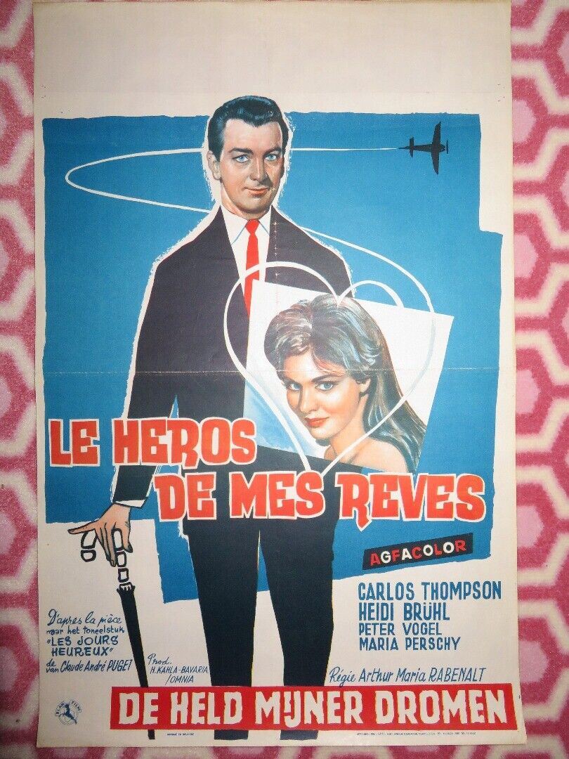 LE HEROS DE MES REVES/ Der Held meiner Träume BELGIUM (21"x 14") POSTER 1960